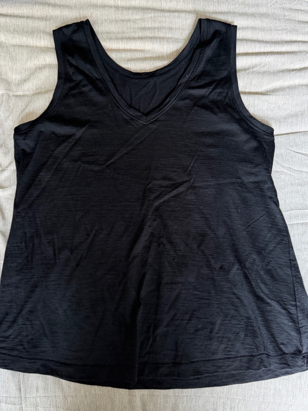 Wool& Poppy Signature Reversible Tank in Black
